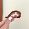 Presilha Casual Antiderrapante com Dentes, Presilha Banana Feminina Presilha Vertical 2025 Novo Estilo Presilha para Rabo de Cavalo Acessório de Cabelo para a Parte de Trás da Cabeça