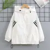 Chaqueta de Protección Solar con Bloques de Color para Niñas Mayores, Ligera y Transpirable, Ropa de Protección Solar Verano 2026 con Factor de Protección Solar UPF