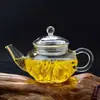 Olla de Vidrio para Seis Personas, Tetera de Vidrio, Olla para Seis Personas, Tetera Resistente a Altas Temperaturas, Tetera de Flores Pequeñas, Olla de Vidrio Hecha a Mano Resistente al Calor