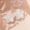 Lindo oso con textura de arena movediza brillante flor diy accesorios de resina aretes pasador material para funda de teléfono al por mayor