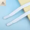 Corda Plana Poliéster-Algodão de 1cm, Cordão Colorido para Capuz, Cordão Versátil Casual para Cintura, com Pingente de Metal, em Estoque para Envio Imediato