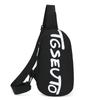 Bolsa de Peito Esportiva para Casal de Comércio Exterior Bolsa Mensageiro de Ombro para Uso Externo Mochila com Design de Letra de Nicho Bolsa de Peito Venda por Atacado de Fábrica