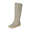 2025 Nuevos Zapatos de Tacón Grueso Tacón Medio Botas Vaqueras Occidentales de Caña Alta Botas de Caballero Tallas Grandes 40-50 Botas de Exportación