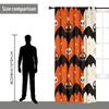 2PCS Cortina de Halloween Fábrica Impressão Digital 3D Transfronteiriça Amazon Cortina Flor Venda Quente