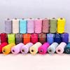En Stock Cuerda de Algodón de Colores de 3 mm de Tres Hilos Cuerda Pura de Algodón para Tejido de Tapicería Rollos de 100.1 m de Cuerda para Manualidades Hechas a Mano