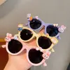 Óculos de Sol Infantis Desenho Animado Fofo Proteção Solar para Bebê Óculos Polarizados Meninos Meninas Protetor Solar Óculos de Silicone Proteção UV