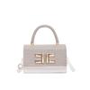 Bolsa feminina 2024 nova outono e inverno brilhante diamante ombro axila bolsa europeia e americana bolsa crossbody moda artística pequena bolsa quadrada