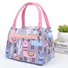 Nueva bolsa con cremallera bolsa de almuerzo portátil bolsa de lona impermeable bolsa de madre para mujer bolso de mano bolsa de lona para lonchera bolso de mano