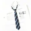 Corbata Jk Borgoña para Mujer, Estilo Japonés, Rayas, Fácil de Usar, para Fotos de Graduación, Toga de Licenciatura, Accesorio de Uniforme Escolar