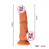 Juguete Femenino Realista con Ventosa de Huevo, Dildo Simulado, Pistola de Pene, Masturbación de Vagina Frontal y Trasera, Carne Suave