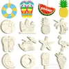 Decoraciones de Navidad Huecas de Madera Manualidades de Madera en Blanco sin Procesar para Hacer Decoraciones Colgantes de Invierno