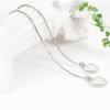Pinduoduo Quick Hand Simple Love Ear Line Estilo Coreano Coração em forma de Tassel Long Eardrop personalizado moda brincos geométricos