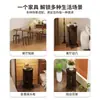 2026 Taburete Apilable de Bambú Taburete Redondo Apilable para Hogar Sala de Estar Mesa de Comedor Mesa Auxiliar Taburete Taburete Bajo de Repuesto