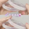 Pulsera de cascabeles de hielo de agua de frambuesa a través de calcedonia artificial nueva barra redonda china de 8 mm barra de belleza a través de accesorios de ropa china.