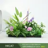 Paisagismo com Plantas Verdes Simulação Floreira Divisória de Piso Arte Floral de Chão Paisagem de Plantas Combinação de Floreira Flor Artificial em Vaso Bonsai Decoração