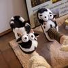 Pantuflas de Algodón para Niños y Niñas, Ropa de Casa Otoño e Invierno, Nuevo Modelo 2024, Diseño Lindo de Ciervo, Felpa y Cálidas, Pantuflas de Casa