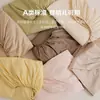 Conjunto de Lençol de Cama de Algodão Puro de Fibra Longa de Alta Qualidade com Elástico, Cobertor de Cama Escovado 100% Algodão, Lençol de Cama Tatami, Novo Modelo 2026, Conjunto de Três Peças