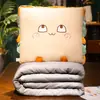 Almohada y Manta de Doble Propósito para Siesta, Almohada Plegable Gruesa para Coche, Manta para Siesta de Oficina, Cojín Dos en Uno