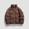 Chaqueta de Algodón de Moda para Hombre 2025 Otoño e Invierno Nuevo Estilo Coreano Moderna Cuello Alto Holgada Cálida Abrigo de Algodón Chaqueta Versátil para Jóvenes