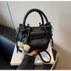 Bolso Satchel Francés Casual Simple Elegante de Nuevo Estilo Transfronterizo 2025, Bolso de Cubo Plisado de Alta Gama para Mujer