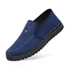 Sapatos Casuais Masculinos de Primavera e Outono, Slip-On Confortáveis Sapatos de Tecido Old Beijing, Sapatos Masculinos, Sapatos de Pai, Sapatos de Solado Macio para Pessoas de Meia-Idade e Idosos