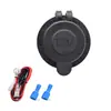 Encendedor de Cigarrillos Modificado para Coche y Barco, Toma de Corriente con Fusible DC 12V, Toma Hembra de Alimentación con Cables Rojo y Negro de 60 cm