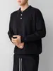Suéter de Punto con Cuello Polo de Alta Gama para Hombre Mokaike, Nueva Colección Otoño 2026, Suéter de Punto Trenzado para Hombre, 22302