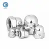 Porca de Acabamento de Aço Inoxidável 304 M3M4M5M6M8 Din1587 Cabeça Esférica Porca Decorativa