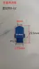 Codo de Plástico Pom Azul Resistente a la Corrosión Ácido y Alcalino Ángulo Recto de 90 Grados 8 cm Tráquea Junta de Giro Rápido Conexión Roscada