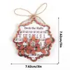 Navidad Transfronteriza Tridimensional de Madera Imán Magnético para Refrigerador Adornos Colgantes de Madera de Ambiente Festivo Colgantes para Decoración de Árbol de Navidad