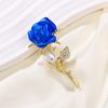 Broche Rosa Roja Mujer Alta Gama Lujo Ligero Elegante Perla Prendedores Corsage Accesorios de Ropa Antiluz Regalos Decorativos