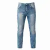 Comércio Exterior Transfronteiriço Amazon Ebay Calça Jeans Slim Reta Floco de Neve Masculina Estilo Europeu e Americano Jeans Slim Fit