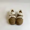 Zapatos peludos con forro de polar y diseño para aumentar la altura, Nuevos zapatos de algodón blancos cálidos con suela gruesa 2025, Zapatos Birkenstock de invierno para mujer, Mocasines