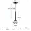Lámpara de araña moderna minimalista de lujo ligero para mesita de noche de dormitorio principal, lámpara de comedor, araña de cristal ultrachica de diseñador para pared de fondo de sala de estar