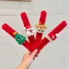 Anel de Pressão de Natal Pulseira Infantil de Natal Pingente Anel de Pressão de Pelúcia Acessórios do Papai Noel