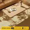 Mesa de Jantar Portátil para Apartamentos Pequenos, Mesa de Centro Dobrável Novo Estilo, Mesa de Centro Retangular Clássica Simples para Sala de Estar