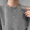 Nuevo Collar en Capas con Forma de Corazón 2025 para Mujer, Gargantilla Minimalista Estilo Ins, Cadena Dulce y Picante para Clavícula Hip-Hop