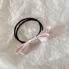 Lazo Pequeño 3D de Doble Capa de Tela Coreana Goma para el Cabello Sencillas Frescas Bandas Elásticas Accesorios para el Cabello