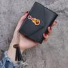 Bolsa para Monedas con Borla de Color Sólido Amor y Paz Porta Tarjeta de Estudiante de Aliexpress Ranura para Múltiples Tarjetas Cartera Corta Delgada Cartera