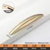 Manija de Puerta de Gabinete Estilo Francés Lujo Ligero Minimalista Moderno Oro Cepillado Herrajes para Muebles de Armario Armario Cajón