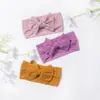 Accesorios para el Cabello de Malla de Color Puro con Lazo Transfronterizo de Nylon Lindas y Suaves Diademas para Bebé Diadema para Bebé Europea y Americana