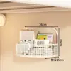 Cesta colgante para dormitorio estudiantil para guardar especias, jengibre y ajo; cesta escurridora de pared; una solución de almacenamiento de cocina imprescindible que no requiere taladrar agujeros