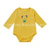 Bolsa de Ropa Infantil de Comercio Exterior Ropa de Pedos Ropa de Primavera y Verano para Bebé Mono de Manga Larga para Bebé Camiseta con Gorro Triángulo de Algodón Puro para Niño Ropa de Escalada