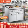 Grelha Vertical Elétrica e a Gás Comercial Personalizada Transfronteiriça de 1/3 de Fossa com Gabinete Forno Combinado Jzh-Rg