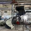 Fabricantes de Foshan diseño gratuito estructura de acero escaleras giratorias escalón de mármol de alta calidad barandilla de vidrio escalera giratoria