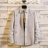 Camisa Masculina de Manga Longa Marca da Moda Corte Slim Primavera Camisa Estilosa Formal para Negócios Versão Coreana Camisa Versátil da Moda
