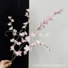 Novo Arranjo de Chão Flor Artificial Violeta de Galho Alto com Grande Andorinha Voadora, Material de Flor de Linha de Fundo para Salão de Casamento de Hotel