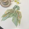 Diadema de Cinta Floral Dulce, Lazo para el Pelo, Accesorios para el Cabello, Súper Hada, Verano, Banda de Lazo de Alta Gama para Cola de Caballo, Accesorios para el Cabello para Mujeres