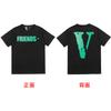 Vlone saludo manga corta V grande dragón chino limitado Fujiwara Hao Guanxi Wang Yibo con suelto pareja hombres