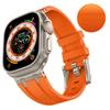 Correa para Apple Watch Ultra con patrón de piedra de silicona líquida AP para Apple iwatchS9876SE correa